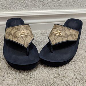 Coach Wedge-flip flops